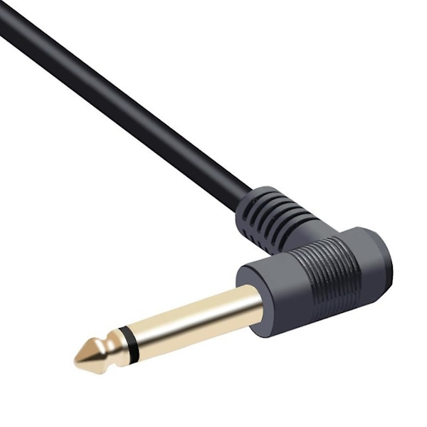 1/4' TRS 6.35mm Han til 6.35mm Hun Stereo Kabel til Guitarforstærkere 10cm Mono