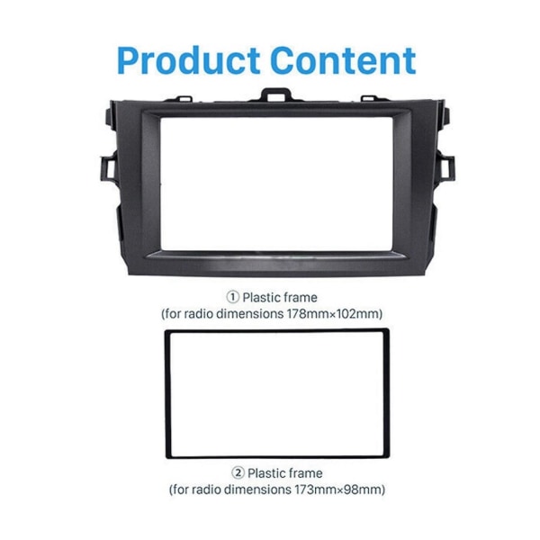 2din bilradio Fascia Stereo Dash Kit Audio Player For 2008-2010 Radio Stereo Dvd Ramme Panel