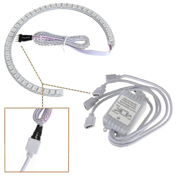 Angel Eyes Set Frontlykter Rgb Standlysringer Halo Ring For E36 E38 E39 E46 3 5 7 Series [DB]