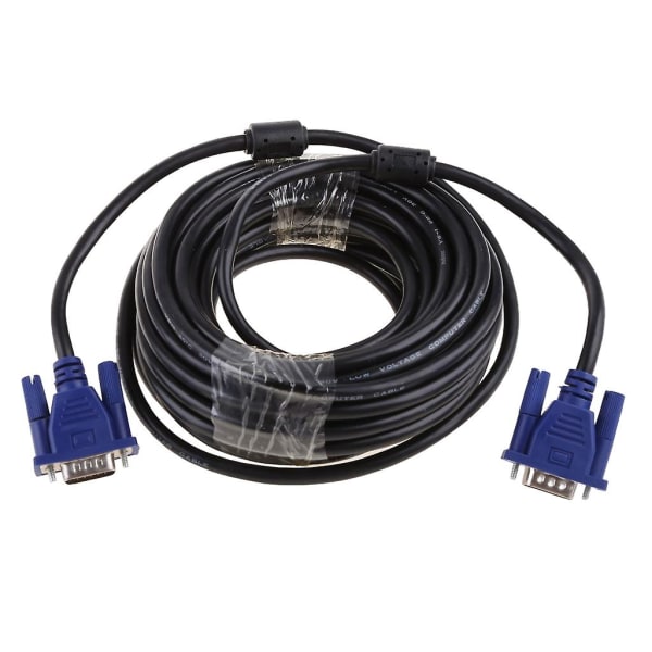1,5/3/5/10m VGA 15-pin hann til hann forlengelseskabel for PC bærbar projektor HDTV [DB]