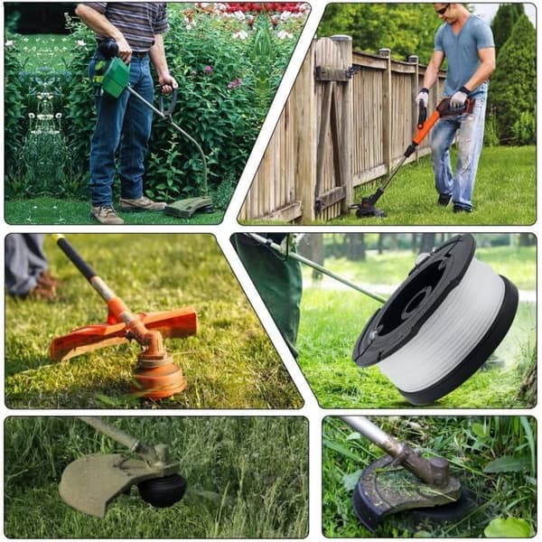 Automatisk tråderstatningsspole for Black and Decker trimmere 6 trådspoler [18][DB]