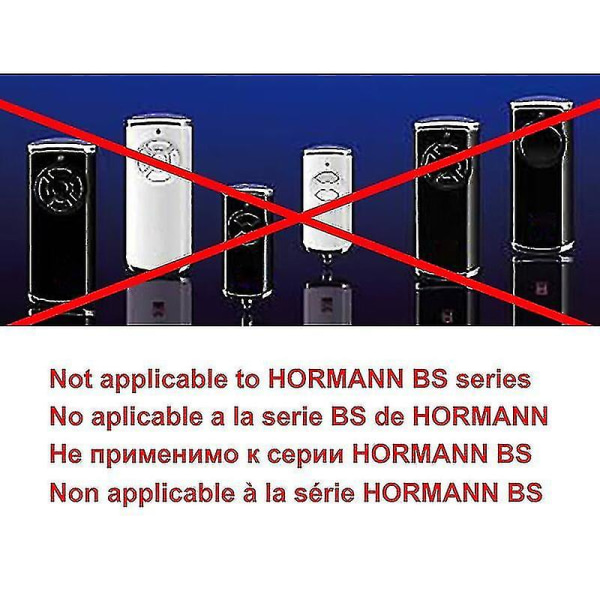 Hormann 868 Hs2 Hs4 Hse4 Hsm4 Hsm2 Marantec Garageportåbner Digital 302 Fjernbetjeningsklon til D384 D382 Håndsender 868mhz [DB]