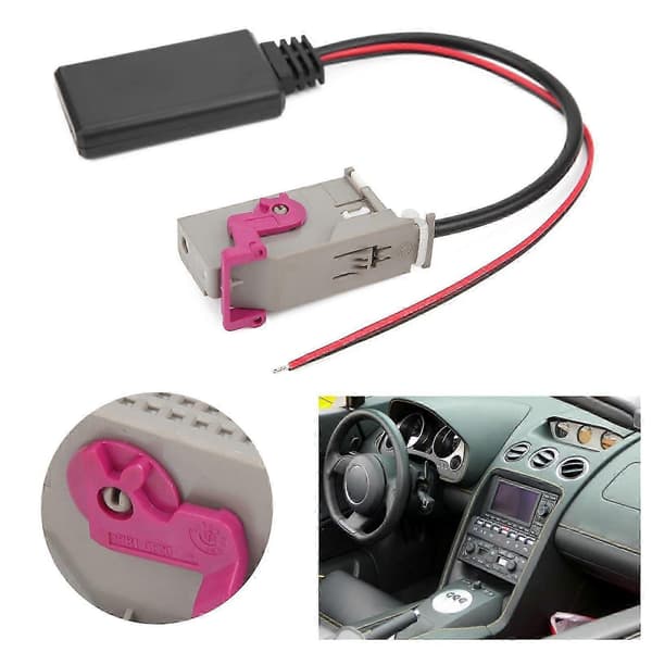 DB Bil Bluetooth Modul AUX-IN Kabel Trådløs Lydadapter Erstatning for A3 A4 A6 A8 TT R8 RNS-E 32Pin