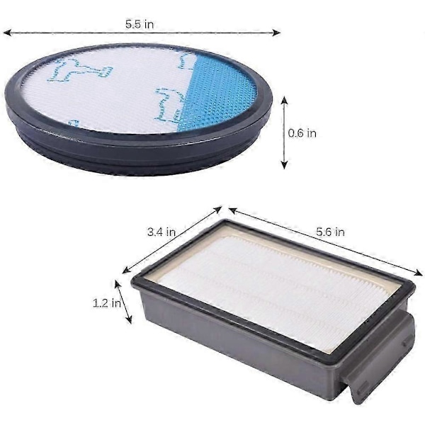 4 kpl HEPA-suodattimia Rowenta Cyclonic Power -sarjaan RO3753EA, RO3731EA, RO3786EA / Moulinexille / Te [DB]