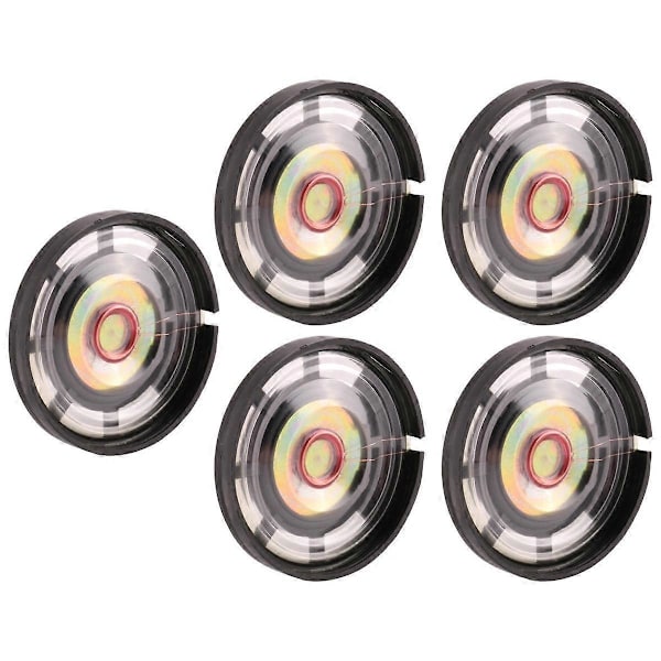 5 stycken 8 Ohm 0,25 W 29 mm högtalare med magnetisk stängning för elektriska leksaker [DB] black  gold