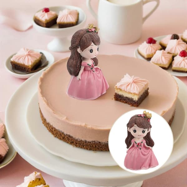 Födelsedagstårta Dekor för Flickor 4st Mini Prinsessfigur Samling[DB]