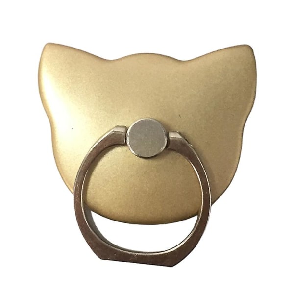 Mobiltelefon roterende holder katteform højviskositet zinklegering ringspænde Jikaix Golden