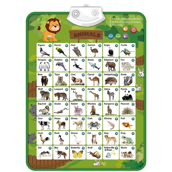 Engelsk Animal Point Reading Flipchart db