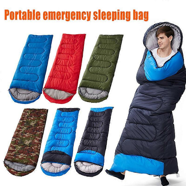 Sovsäckar för Vuxna Barn Pojkar Flickor Backpacking Vandring Camping Bomullsfoder, Kallt Varmt Väder 4 Säsonger, Lättvikt & Vattentät [DB] Army Green 0.7KG