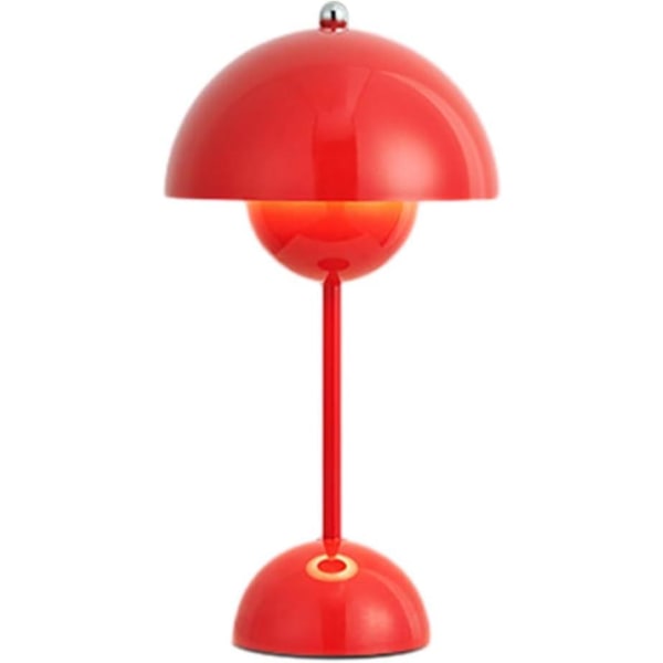 LED Blomkruka Bordslampa, Modern Macaron Lampa, Dimbar Bordslampa med 3 Färger [DB] Red