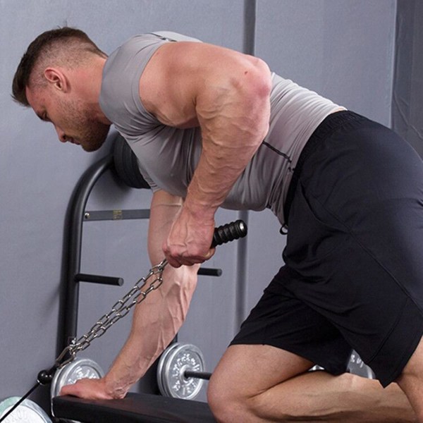 2 stk Push Down Enkelt Gym Håndtag Triceps Styrke Pull Up Håndgreb Til Kabelmaskine Vedhæftning Arm Fitness Udstyr