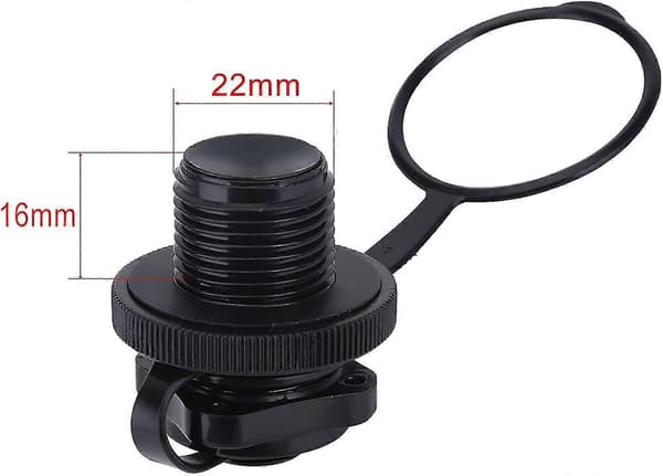 Intex Kajak Ventil Ersättning 2-Pack, Envägs Uppblåsningsluftplugg för Uppblåsbara Båtar [DB]
