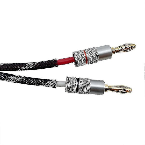 20 stk Bananplugger 24k Forgylte 4,5 mm Bananplugg med Skruelås for Lydhøyttalerplugger Bl DB BlackSilver