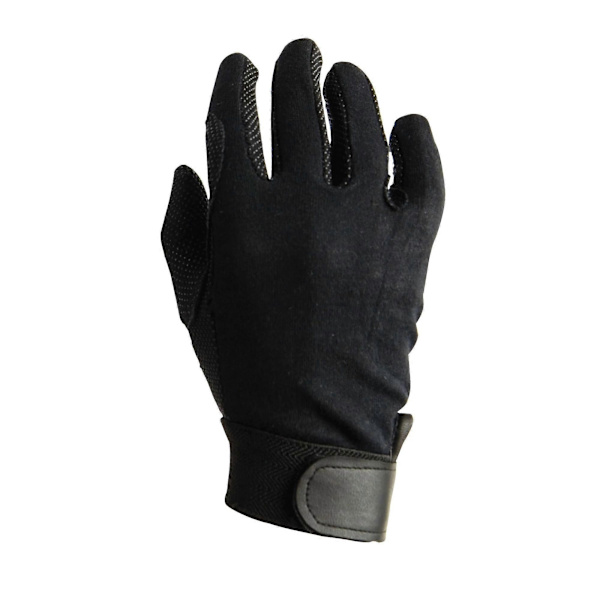 Vuxen Track Ridhandskar [DB] Black Medium