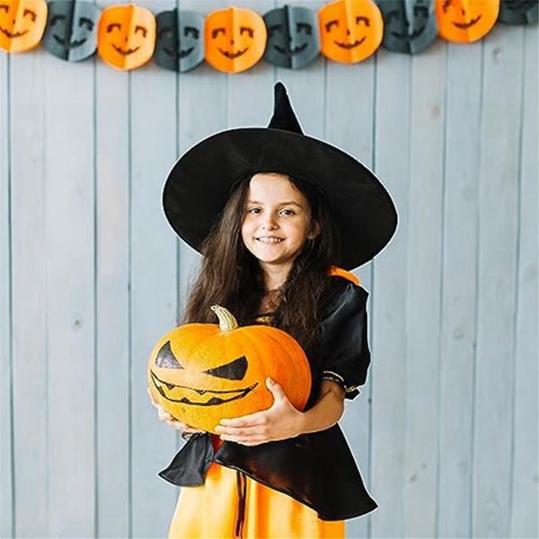 10 kpl Halloween-asu musta noidanhattu Halloween-juhlan koriste-asusteisiin Cosplay Wiza