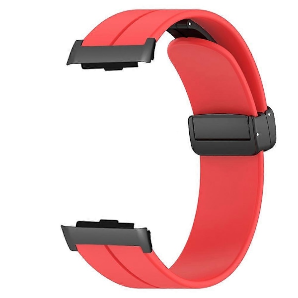 For Huawei Watch D Rem Soft Silikon Klokkereim med Magnetisk Foldespenne [db] Multicolor Style F