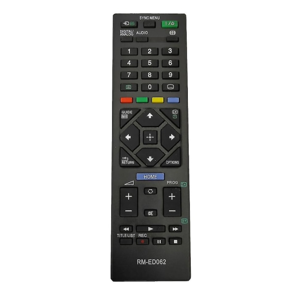 Ny Rm-ed062 Fjernkontroll Erstatning For Sony Rm Ed062 Lcd Tv Kdl-32r433b-yvan [DB]