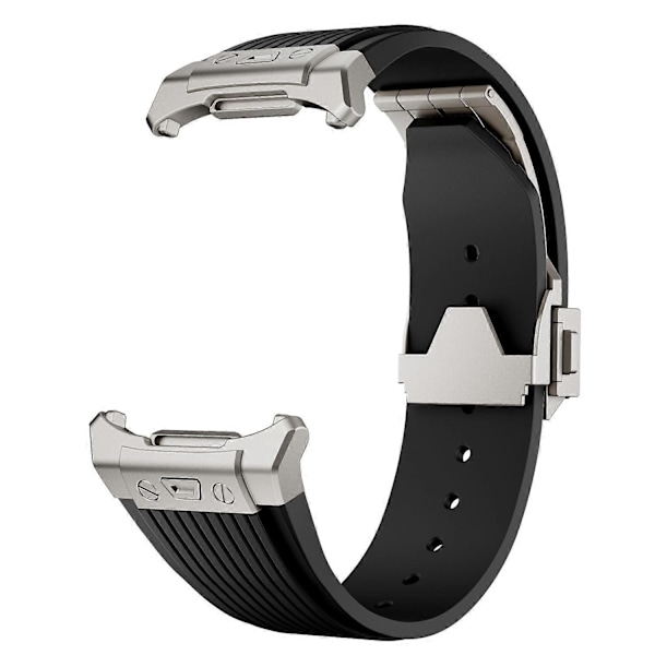 For Samsung Galaxy Watch Ultra 47mm Silikonrem Titanium Kobling Sølvspenne Klokkereim [db] Multicolor Style A