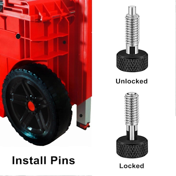 1 kpl/1 sarja Packout-kahvan pikakiinnitystapit ruosteenkestävät korroosionkestävät sisäänvedettävät jousimäntäiset pikakiinnityslukitustapit [Db] Black 1pc