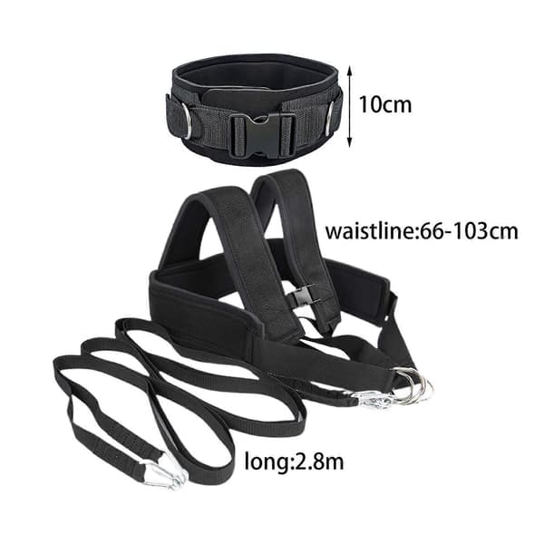 Slepetrekk Stropper Treningsstropper Utøvere Slepetrekk Stropper Sled Trainer Pull [DB] Waist Shoulder Strap