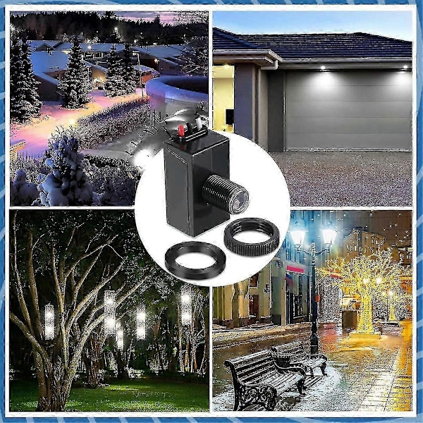 2 stk. Skumring til daggry sensor til udendørs belysning 120-277V Fotoelektrisk kontakt Fotocelle lyssensor [Db]