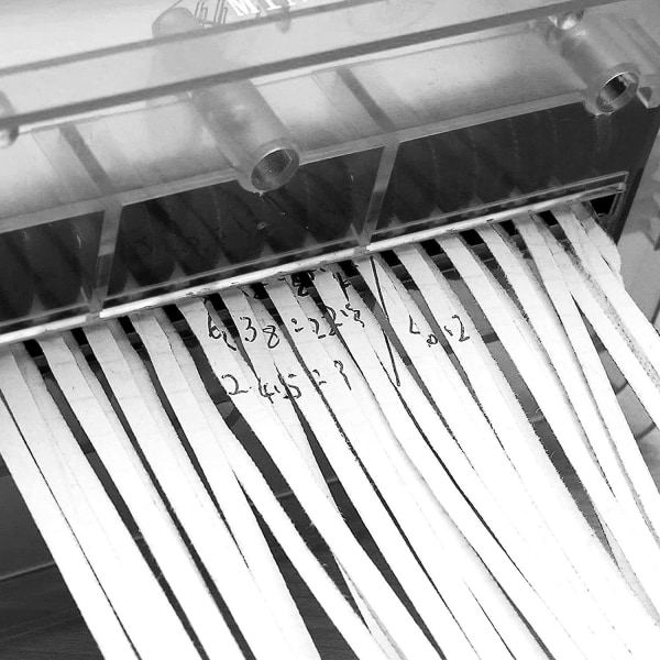 Mini Hand Shredder Bärbar Pappersstrimlare A6 Manuell Strimlare Dokument Pappers Skärverktyg Hem Off