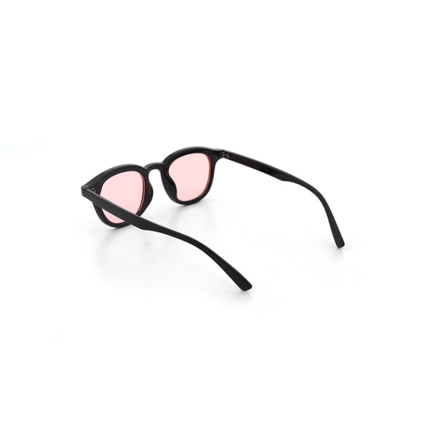 Unisex solbriller Personlighet Street Shooting Solbriller Round Tide Retro (rosa)