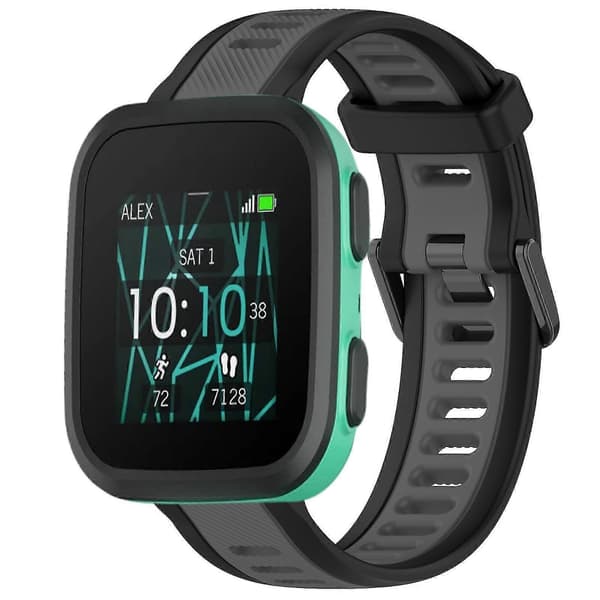 20mm silikonrem for Garmin Bounce [DB] Grey Black