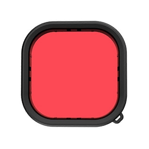 Til GoPro Hero 12 / 11 / 10 / 9 Action Camera Vandtæt Etui Letvægts PC Filter Linse Tilbehør [db] Multicolor Red