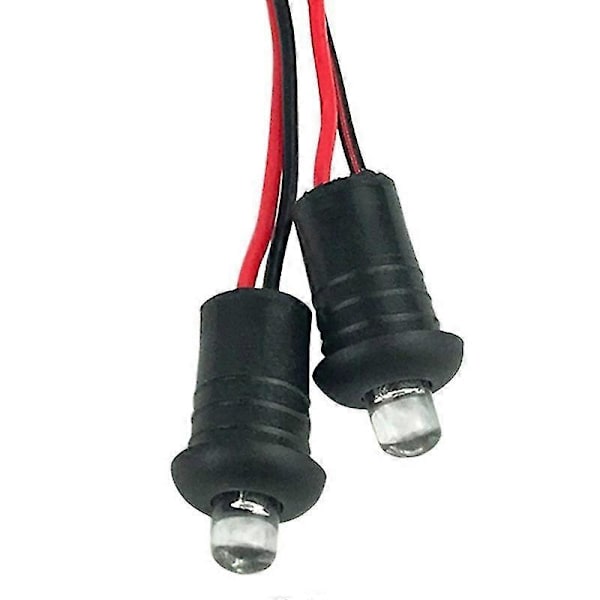 2 st 12V Blå Blinkande Dummy Falsk Bilalarm Instrumentbräda Monterad LED-Ljus Motorcykeltillbehör [DB]
