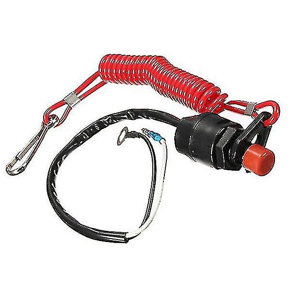 For Yamaha Marine Motor Emergency Stop Switch With Safety Tether {DB}