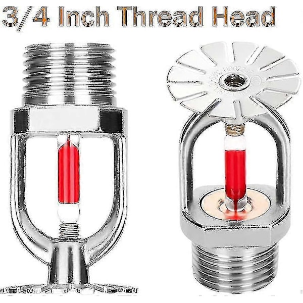 5 st Brand sprinklerhuvud 3/4 tum Hängande Typ 155 Vattenspray Nedåt 68 Mässing Sprinklerhuvuden 3/4\" Npt [Db]