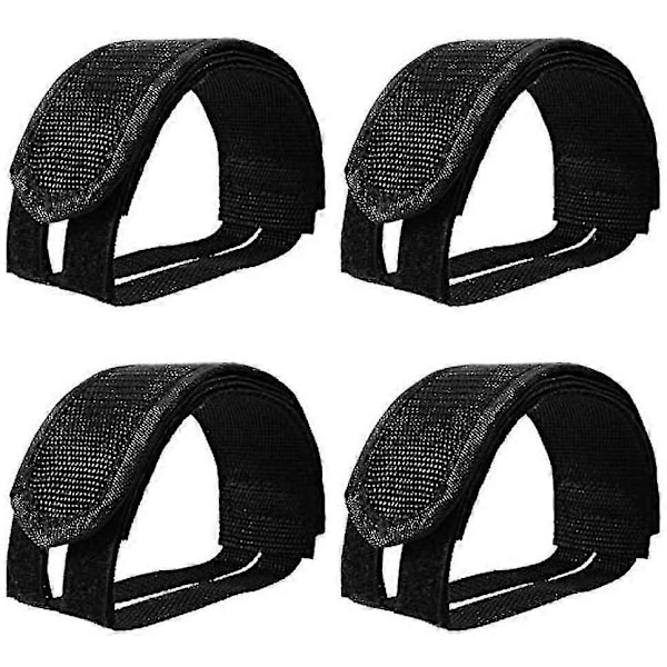 Cykelstropper Pedal (4 stk), 2 par cykelpedalstropper Pedal Toe Clips Stropper Tape Anti-slip Pedaler Doubl db