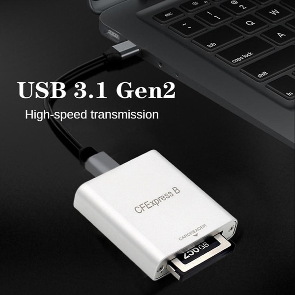 Ph862 Cfexpress Cfe-kortläsare Typ-c Usb3.1 Gen 2 10gbps Hög hastighet Laptop-kortläsare för Z6/z7