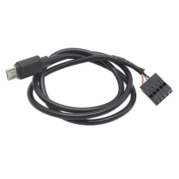 Länk USB-kabel Sladd Tråd För Nzxt Kraken X73 X53 X63 CPU Vattenkylare Svart [Db] 90 Degree Connector