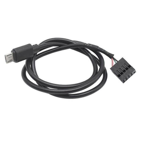 Link USB Kabel Ledning Tråd Til Nzxt Kraken X73 X53 X63 CPU Væskekøler Sort [Db] 90 Degree Connector