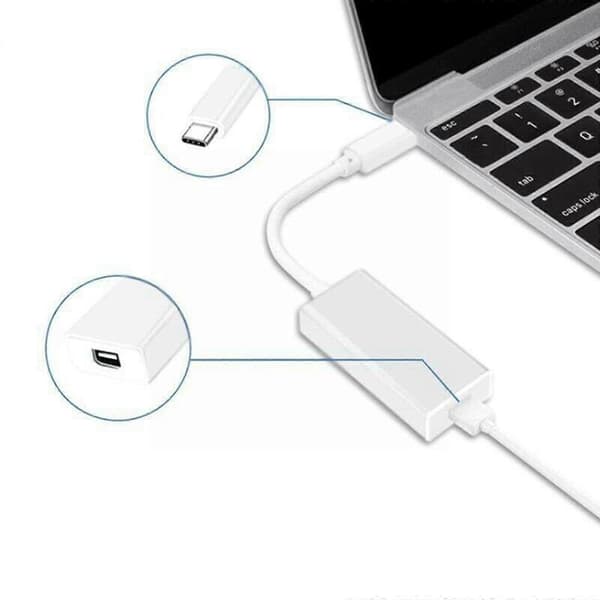 MacBook Air Pro Thunderbolt 3 USB-C - Mini DisplayPort -muunninadapteri 4K PLAY [db]