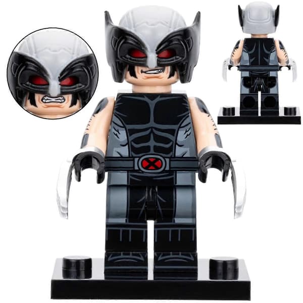 Deadpool X Wolverine Multiverse Variants Minifiguurisetti 2 Aseilla ja Tarvikkeilla {Db}