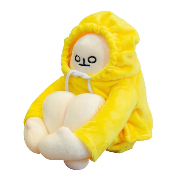 Mid-life Crisis Bob Toy, 2024 Uusi Banaanimiehen pehmolelu, täytetty nukke magneetilla Hauska banaanimies-nukke [DB] Yellow 36