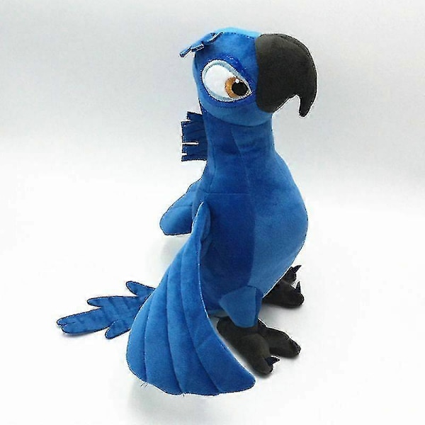 12' Rio Plysch Leksak Papegoja Fågel Gosedjur Docka Present Leksaker-1 C [DB] Dark blue