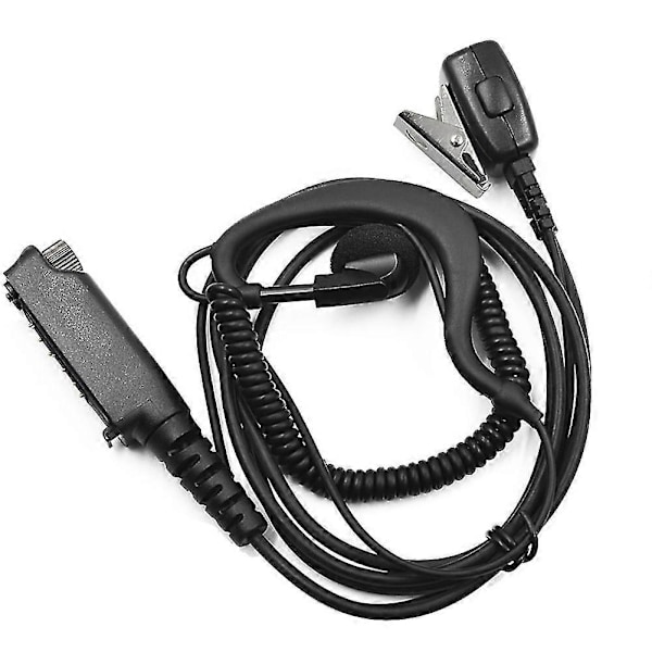 Headset med öronsnäcka och PTT för Stp8038 Stp9035 Stp9138 Stp9240 Stp9080 Stp9000 Stp9100 Stp9200 Sc20 [DB] Black