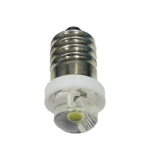 10 stk. E10 4,5V LED Spot Lys Pærer Kold Hvid, 6000k-CE db