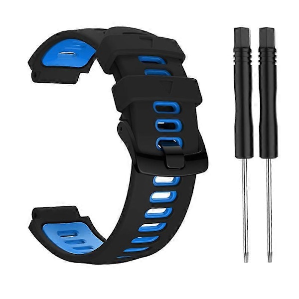 Ersättningsarmband i silikon med stålsnäcke för Garmin - Forerunner 735xt/220/230/23 [DB] 5