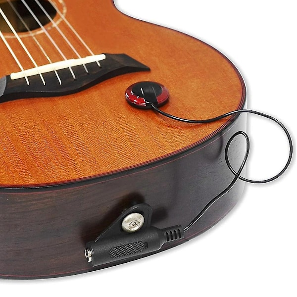 2 stk. Kontaktmikrofon Pickup Eq Smd Instrument Pickup Guitar Violin Banjo Ukulele Tilbehør-b [db] BlackRed