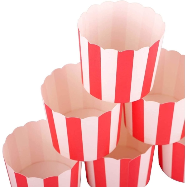 Db Bn-pack Of 50 Disposable Baking Paper Cupcake Wrappers - Red And White Stripes - Id