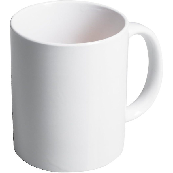 Db Keramisk Krus Med Overraskelseseffekt - Hvidt Fingerdesign - Gadget Kaffekrus Som Gave