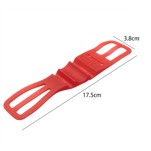 2 stk. Silikon Sykkeltelefonholder Sykling Erstatning Universal Sykkeltelefonholder Blå [DB] Red 17.5x3.8x1cm