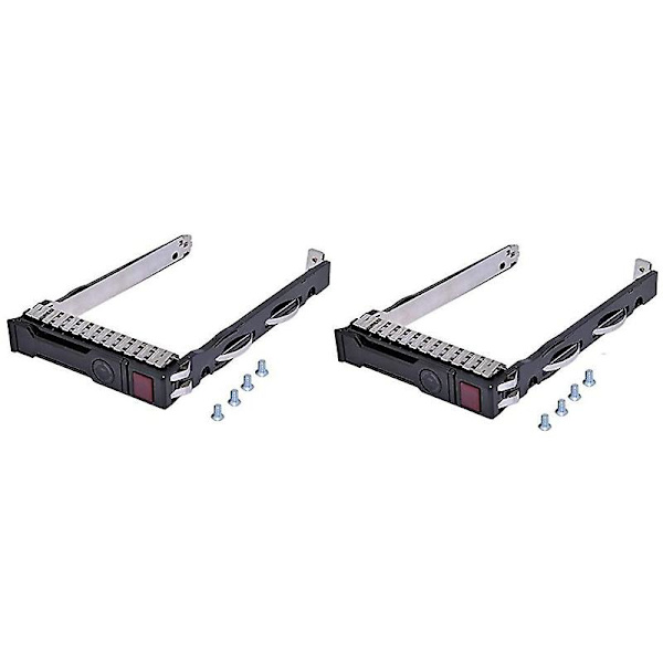 (2-pack) 2,5 tum 651687-001 651699-001 Sas Sata hårddiskfack för G8 G9 Dl120 Dl160 Dl180 Dl360