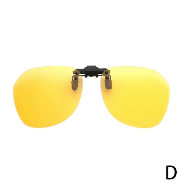 Mörkerseende Anti-bländning Polariserade Clip-on Körglasögon Solglasögon Lins db Yellow