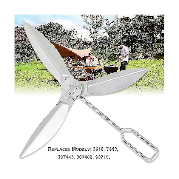 18-1/2-tums Grillar One-Touch Rengöringssystem Kit, för 7443 90719 Kolgrill/Kittelgrillar Ersättning [DB]